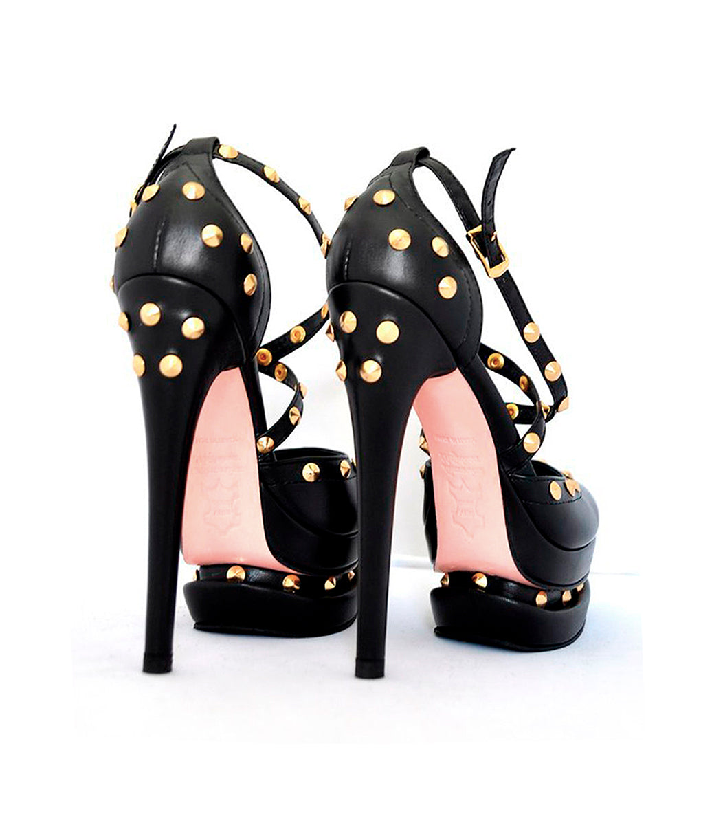 Domericco Black · Charlotte Luxury Shoes · Luxury High Heel Sandals Shoes · Yarose Shulzhenko · Custom Made · Made to measure · Luxury High Heel Sandals · Shoes