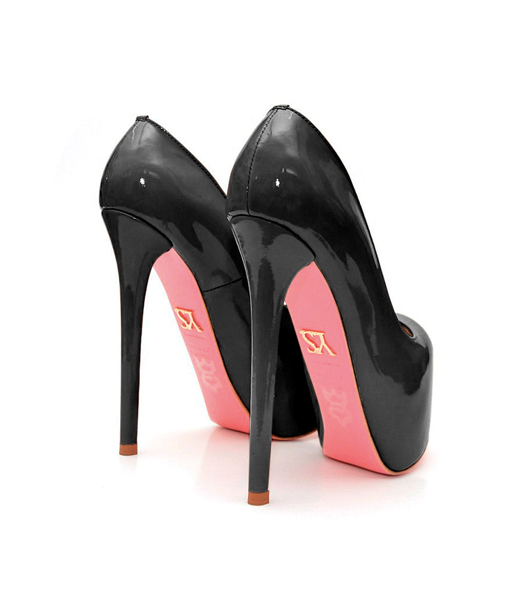 Kalinda Black Patent · Charlotte Luxury Shoes · Luxury High Heel Platform Shoes · Yarose Shulzhenko · Custom Made · Made to measure · Luxury High Heel Shoes · Shoes