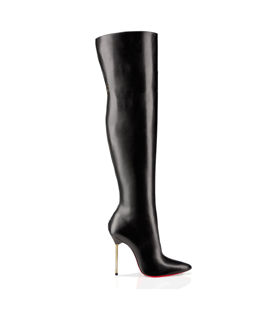 Dania 105 Black · Charlotte Luxury Boots · Luxury High Heel Over Knee Boots · Cq Couture · Custom Made · Made to measure · Luxury High Heel Thigh High Boots · Boots