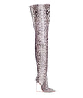 Rigel Natural Python · Charlotte Luxury High Heels Boots · Ada de Angela Boots  · High Heels Boots · Luxury Boots · Thigh High Boots · Stiletto · Leather Boots