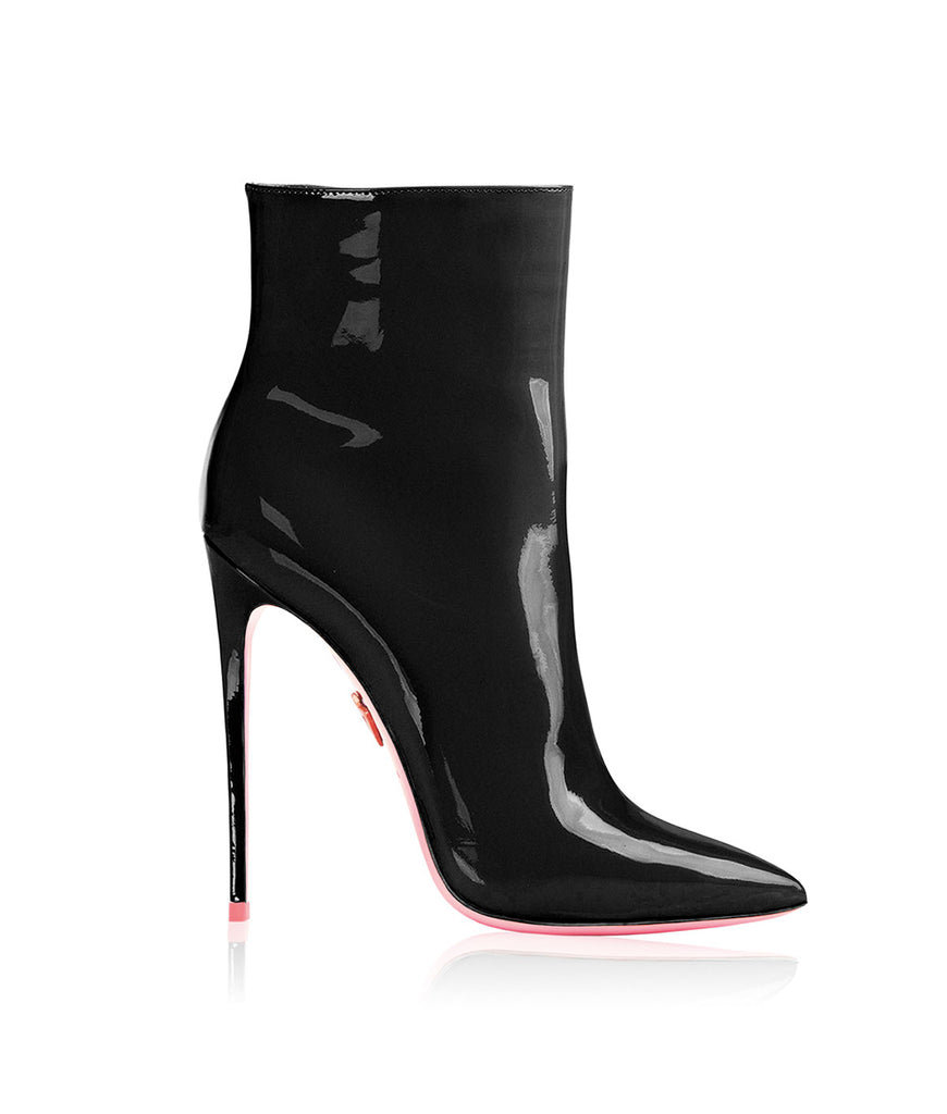 Denex Black Patent  · Ada de Angela High Heels Boots · Ada de Angela Shoes · High Heels Boots · Luxury Boots · Knee High Boots · Stiletto · Leather Boots