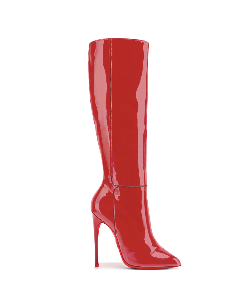 Hydor Red Patent · Ada de Angela High Heels Boots · Custom Made · Ada de Angela Boots · Luxury High Heels Boots · Luxury Boots · Knee High Boots · Stiletto · Leather Boots