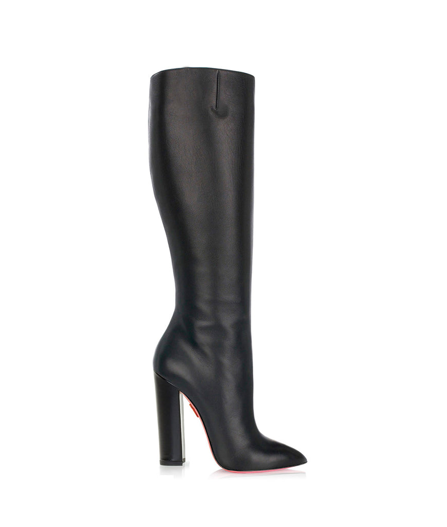 Sirio Black · Ada de Angela High Heels Boots · Custom Made Boots · High Heels Boots · Luxury Boots · Knee High Boots · Stiletto · Leather Boots