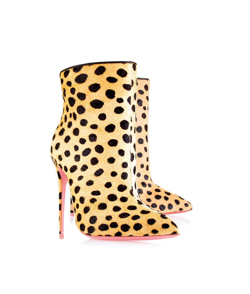 Vega Cheetah Hair · Ada de Angela High Heels Boots · Custom Made Boots  · Ada de Angela Shoes · High Heels Boots · Luxury Boots · Knee High Boots · Stiletto · Leather Boots